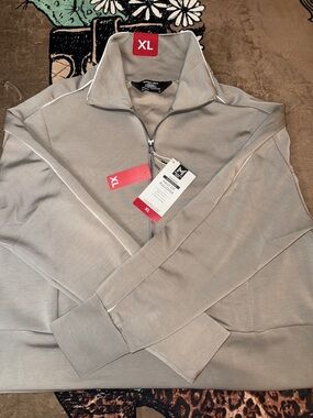 Women’s Half-Zip Pullover - Tan NWT, XL BUTTERY SOFT MATERIAL PLEASE SEE PICTURE